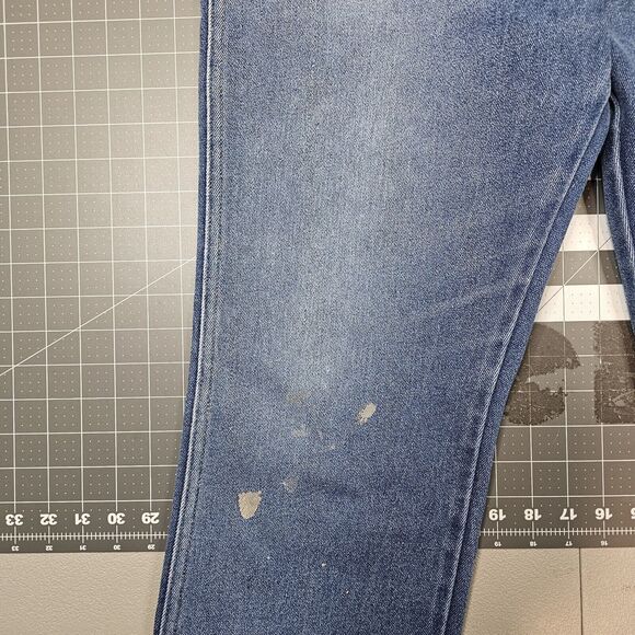 Vintage Lee Riders Jeans Mens 35x28 70s USA Made Straight Leg Work Heritage Read - Picture 3 of 16